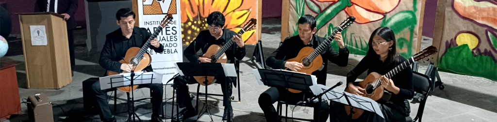 Concierto de guitarra clásica de Oaxaca en la Escuela de Artes Visuales de Puebla