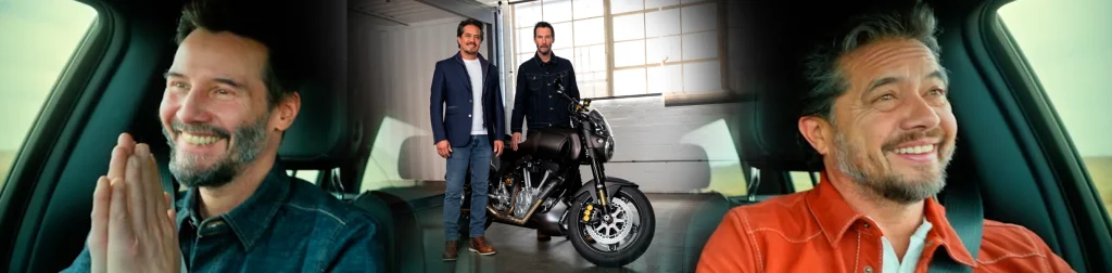 Por si te perdiste el estreno de la docu serie de Keanu Reeves en The Roku Channel ahí puedes ver cómo explora el actor y empresario hollywoodense el mundo en su motocicleta al lado de su cómplice y socio Gard Hollinger para conocer la mente creativa de seres humanos extraordinarios. 