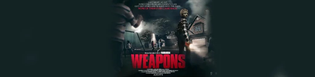 La duración de la película de terror Weapons la posiciona como uno de los estrenos más esperados del año, que llega a la pantalla grande en verano de este 2025, con una trama aterradora de la desaparición de 17 niños, atraídos por una fuerza sobrenatural. 
