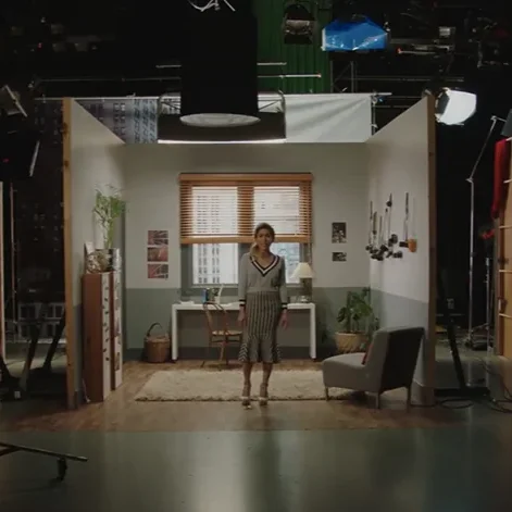 Behind the scenes of _What do you see_ production Designers_Emma Bourke and Laura Anna Lucas