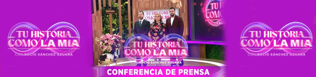 Tv Azteca e Iman Producciones, estrenaron este domingo 3 de agosto, el nuevo programa de Rocío Sánchez Azuara, “Tu historia como la mía”, en un formato innovador combinando el reality y el talk show con celebridades. La primera temporada será de diez programas emitidos cada domingo por Azteca Uno.