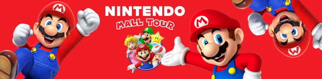 El Nintendo Mall Tour Latinoamérica es una gira especial y gratuita organizada por Nintendo para acercar la diversión de sus consolas a los fans y familias en diversos países de la región, entre ellos México, para visitar Querétaro, Guadalajara, Monterrey y Puebla.