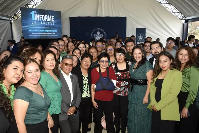 La Rectora de la BUAP, Lilia Cedillo Ramírez, presidió el Primer Informe de Labores de la maestra Sara Cecilia Vega Cervantes, directora del Complejo Regional Mixteca. Y ahí reiteró que las sedes de la BUAP como la que visitó tendrán más apoyo sin distinción con los espacios educativos de la capital poblana. 